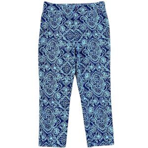 Chico's Women's So Slimming Brigitte Cool Marine Crop Pants Size 0.5 or 6 NWOT